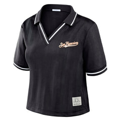 MLB San Francisco Giants WEAR by Erin Andrews Women's Cropped Polo