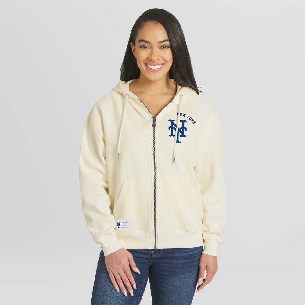 MLB New York Mets WEAR by Erin Andrews Women's Full-Zip Hoodie