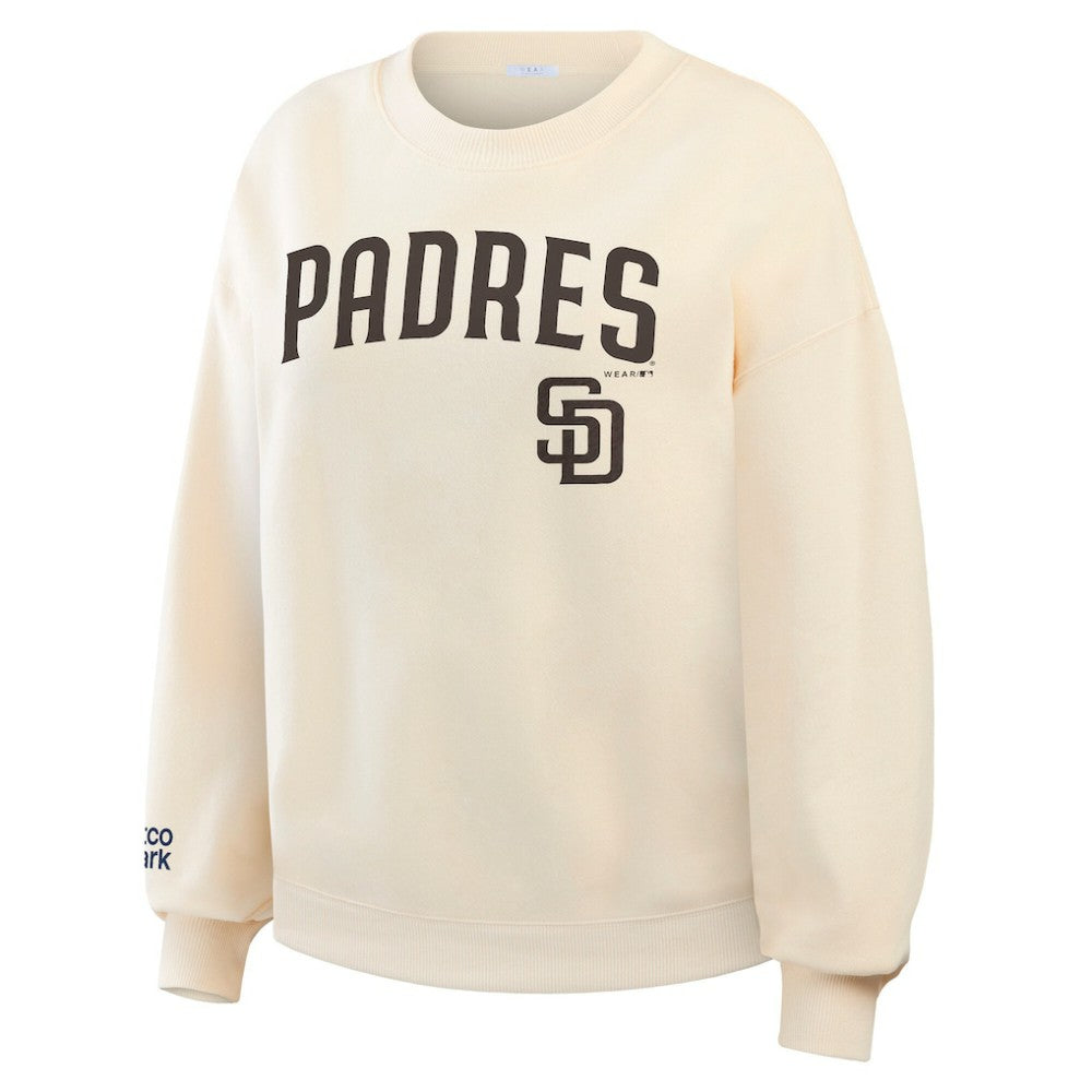 MLB San Diego Padres WEAR by Erin Andrews Women's Heavyweight Crew Neck Sweatshirt