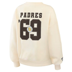 MLB San Diego Padres WEAR by Erin Andrews Women's Heavyweight Crew Neck Sweatshirt