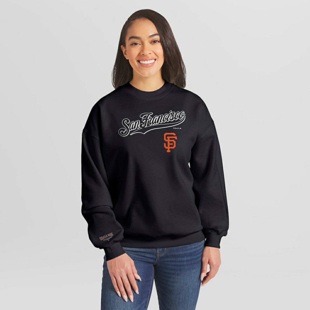 MLB San Francisco Giants WEAR by Erin Andrews Women's Heavyweight Crew Neck Sweatshirt