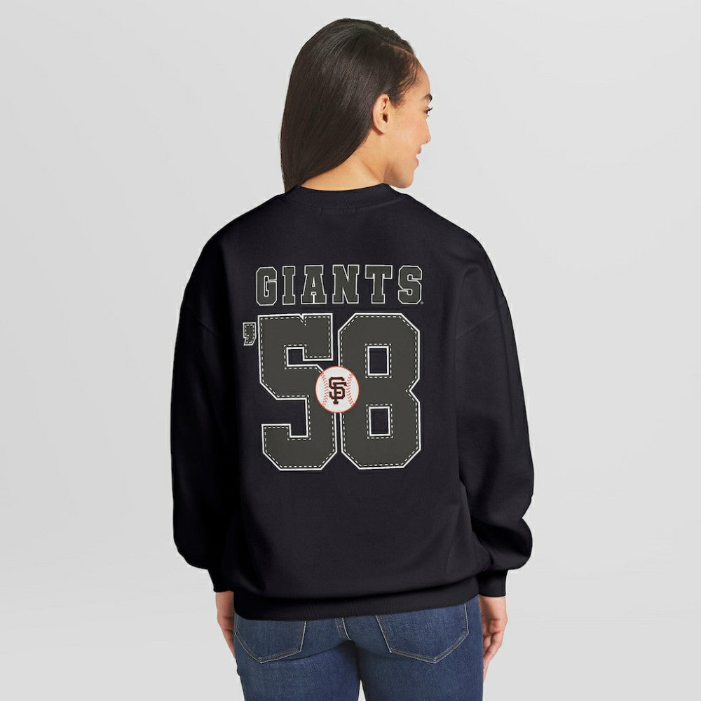 MLB San Francisco Giants WEAR by Erin Andrews Women's Heavyweight Crew Neck Sweatshirt
