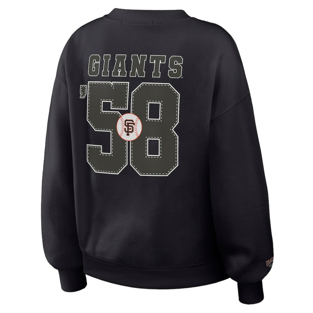 MLB San Francisco Giants WEAR by Erin Andrews Women's Heavyweight Crew Neck Sweatshirt