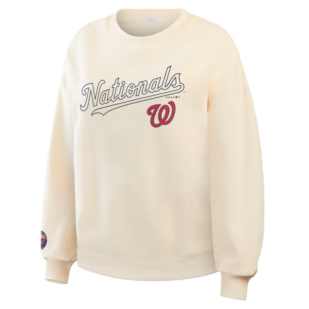 MLB Washington Nationals WEAR by Erin Andrews Women's Heavyweight Crew Neck Sweatshirt