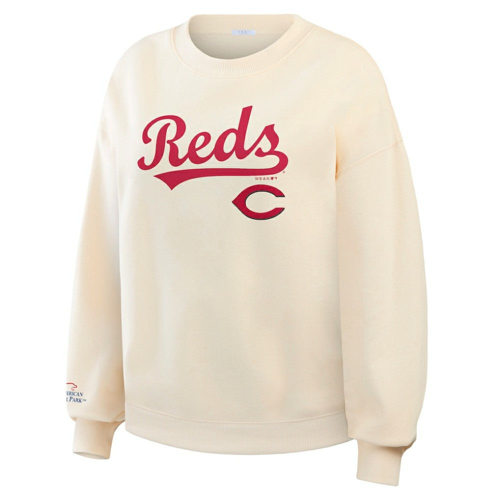 MLB Cincinnati Reds WEAR by Erin Andrews Women's Heavyweight Crew Neck Sweatshirt