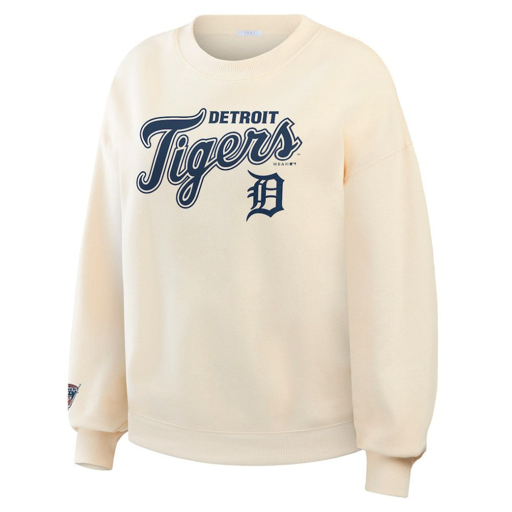 MLB Detroit Tigers WEAR by Erin Andrews Women's Heavyweight Crew Neck Sweatshirt