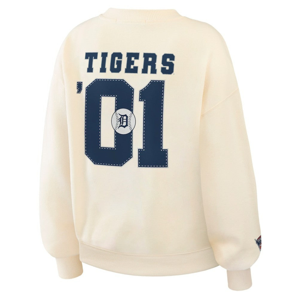 MLB Detroit Tigers WEAR by Erin Andrews Women's Heavyweight Crew Neck Sweatshirt