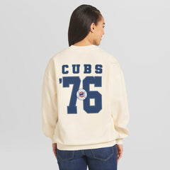 MLB Chicago Cubs WEAR by Erin Andrews Women's Heavyweight Crew Neck Sweatshirt