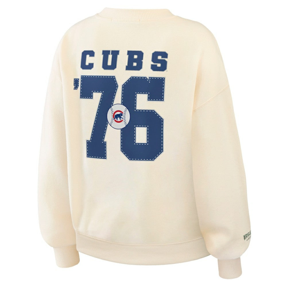 MLB Chicago Cubs WEAR by Erin Andrews Women's Heavyweight Crew Neck Sweatshirt