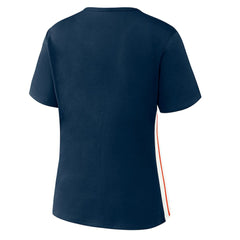 MLB Houston Astros WEAR by Erin Andrews Women's Notch Neck Cropped T-Shirt