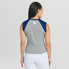 MLB Los Angeles Dodgers WEAR by Erin Andrews Women's Cropped Raglan Tank Top