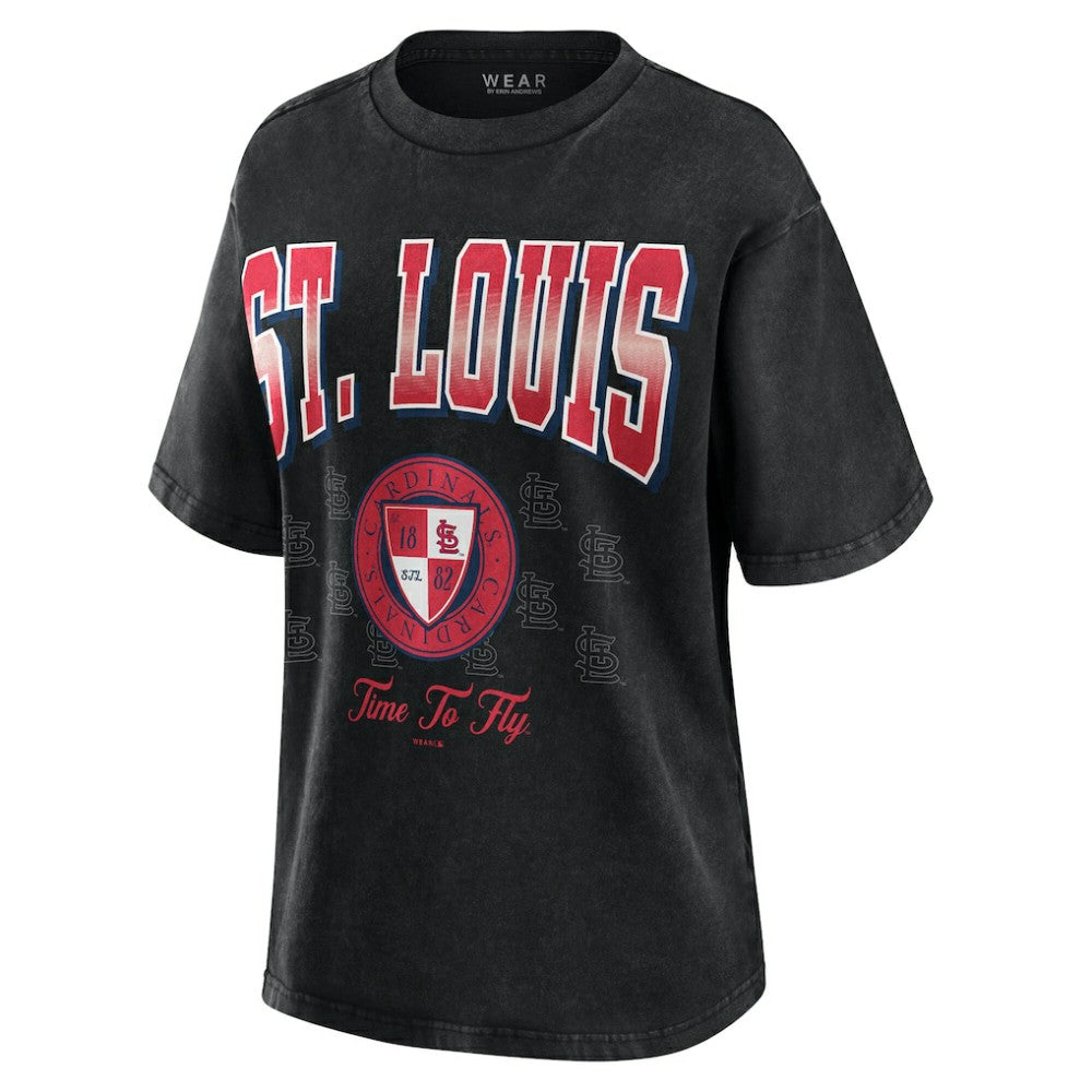 MLB St. Louis Cardinals WEAR by Erin Andrews Women's Oversized Boyfriend T-Shirt