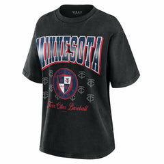 MLB Minnesota Twins WEAR by Erin Andrews Women's Oversized Boyfriend T-Shirt