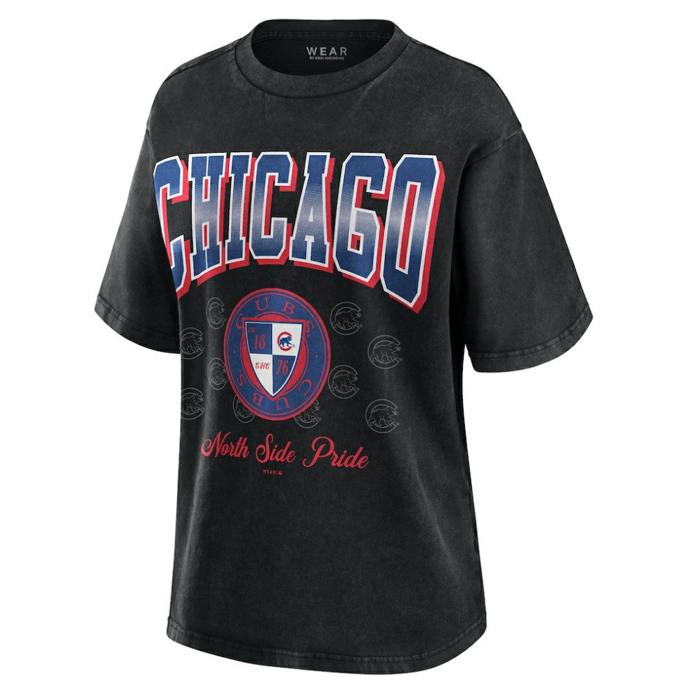 MLB Chicago Cubs WEAR by Erin Andrews Women's Oversized Boyfriend T-Shirt