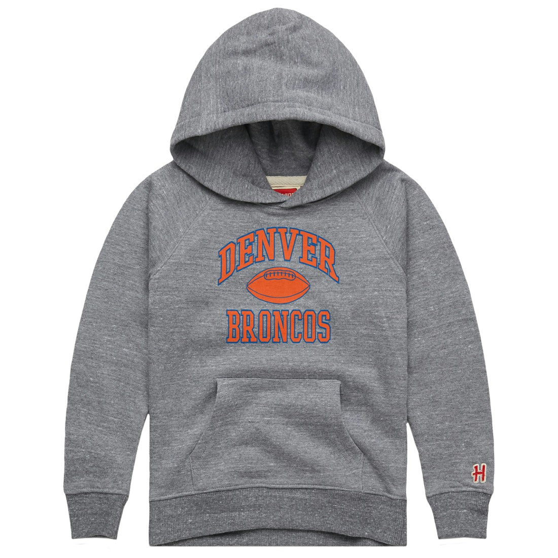 Homage Youth Gridiron Tri-Blend Hoodie - Denver Broncos