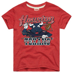 Homage Youth Toro Lasso Tri-Blend T-Shirt - Houston Texans