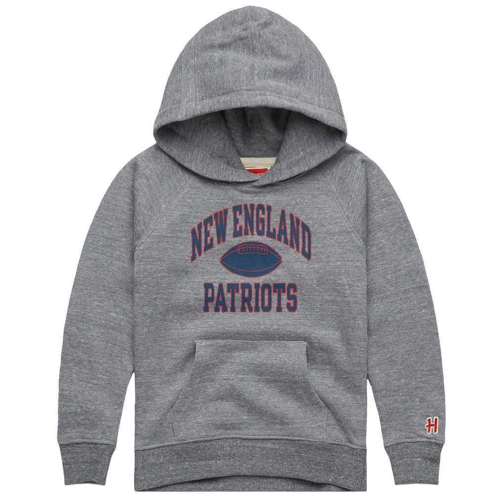 Homage Youth Gridiron Tri-Blend Hoodie - New England Patriots