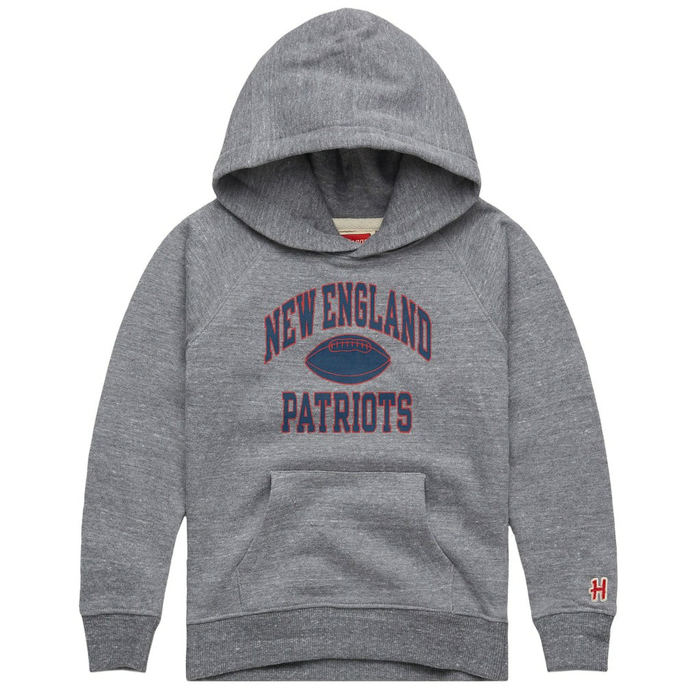 Homage Youth Gridiron Tri-Blend Hoodie - New England Patriots