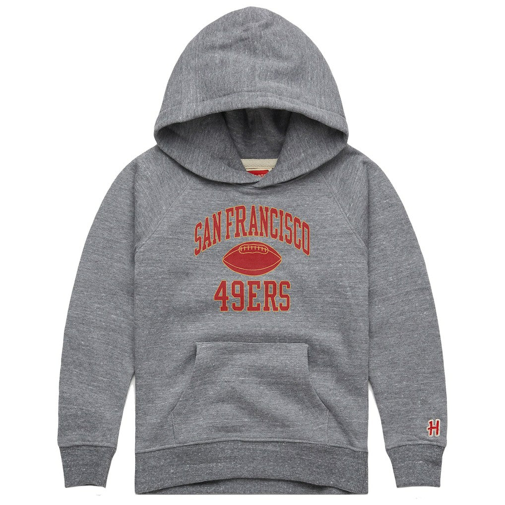 Homage Youth Gridiron Tri-Blend Hoodie - San Francisco 49ers