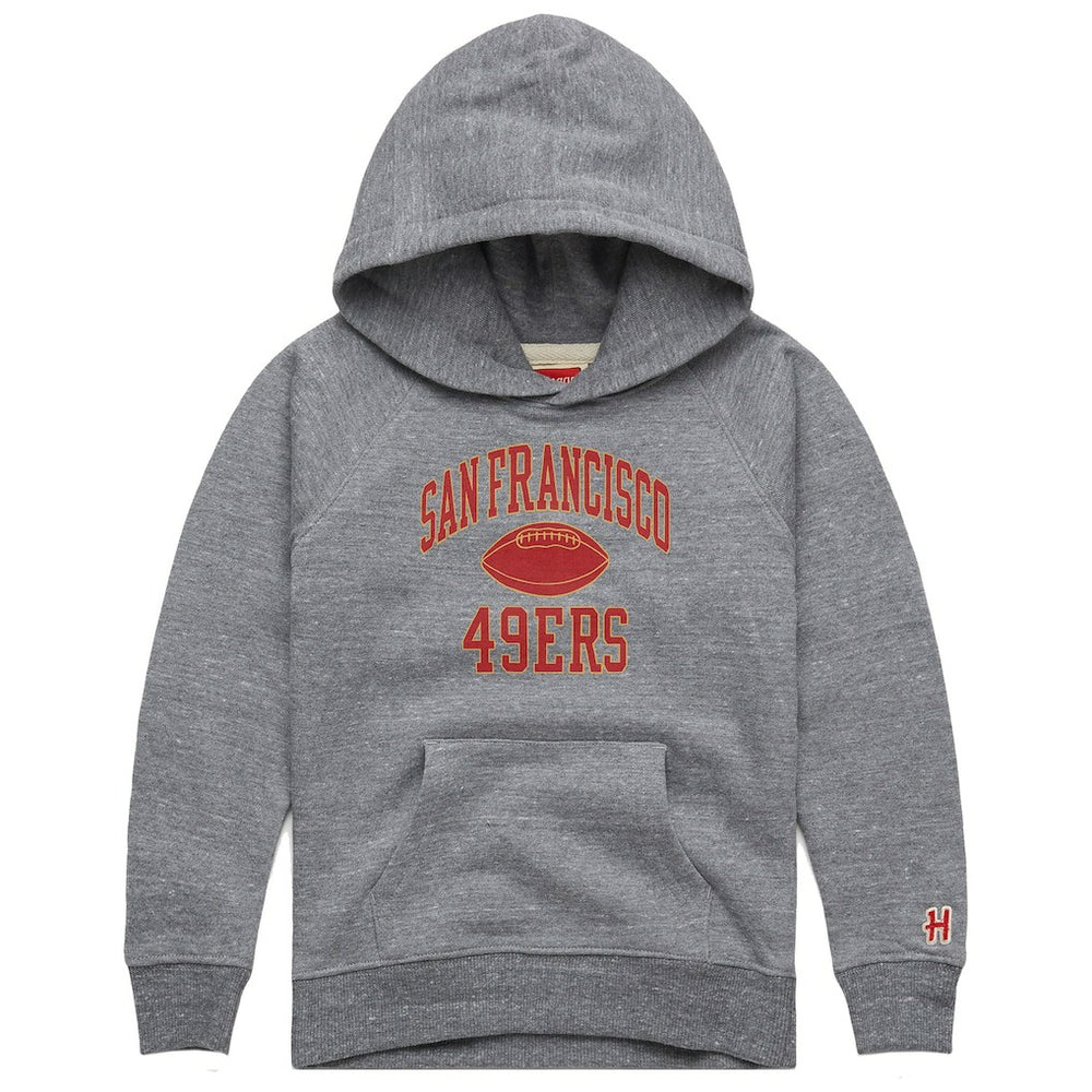 Homage Youth Gridiron Tri-Blend Hoodie - San Francisco 49ers