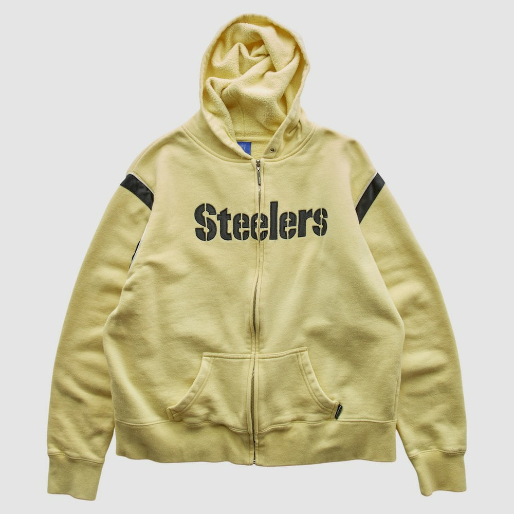 Reebok 2000s Hooded Full Zip Sweatshirt - Pittsburgh Steelers