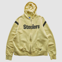 Reebok 2000s Hooded Full Zip Sweatshirt - Pittsburgh Steelers