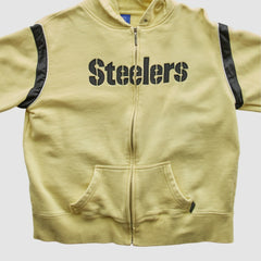 Reebok 2000s Hooded Full Zip Sweatshirt - Pittsburgh Steelers