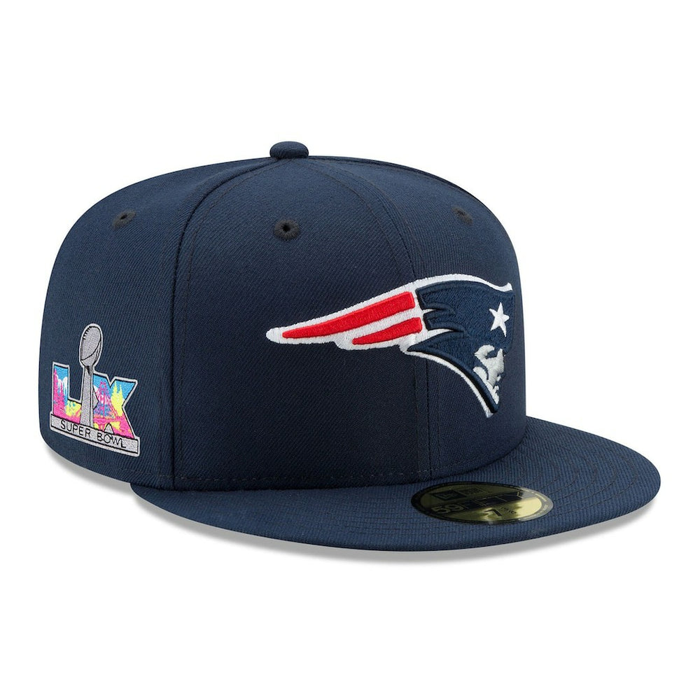 Super Bowl LX Side Patch 59FIFTY Fitted Hat - New England Patriots