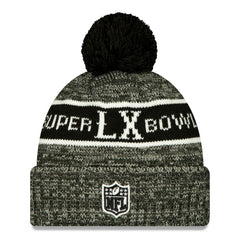 Super Bowl LX Cuffed Knit Hat with Pom - New England Patriots