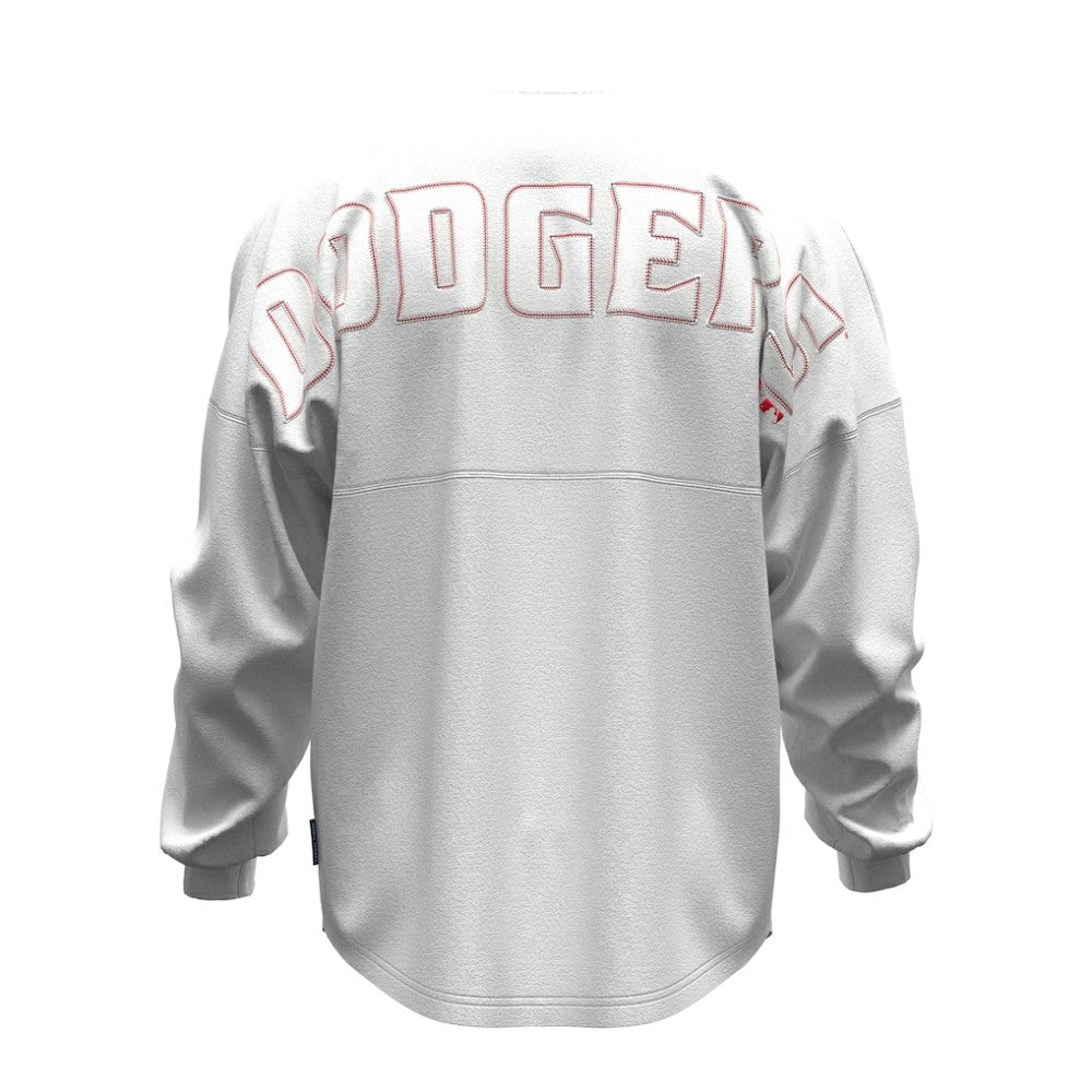 MLB Los Angeles Dodgers Fanatics Women's Baseball Stitch Spirit Jersey Long Sleeve T-Shirt