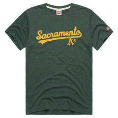 MLB Athletics Homage Tri-Blend Hyperlocal T-Shirt