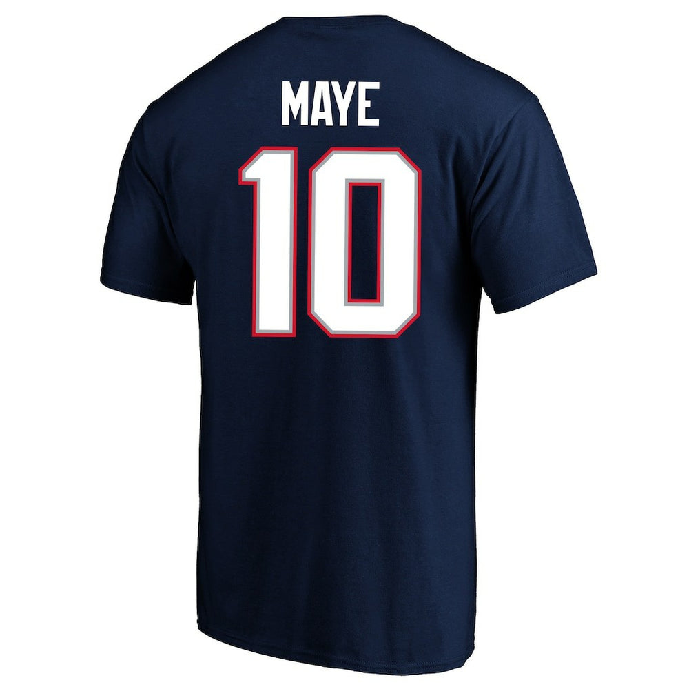 Drake Maye  Super Bowl LX Patch Big & Tall Name & Number T-Shirt - New England Patriots
