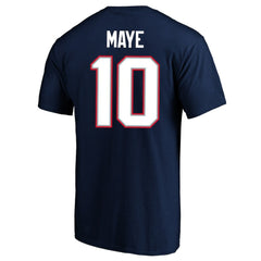 Drake Maye  Super Bowl LX Patch Big & Tall Name & Number T-Shirt - New England Patriots