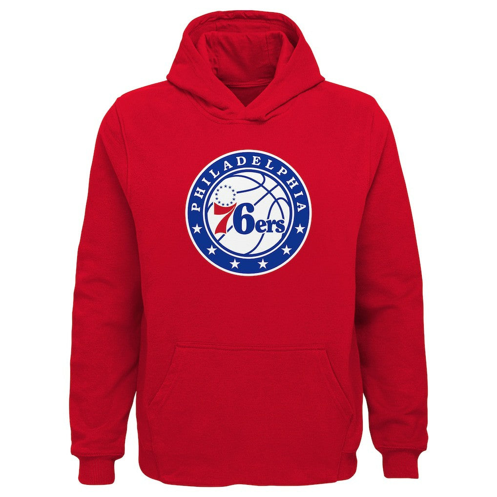 NBA Philadelphia 76ers Outerstuff Youth Primary Logo Pullover Hoodie