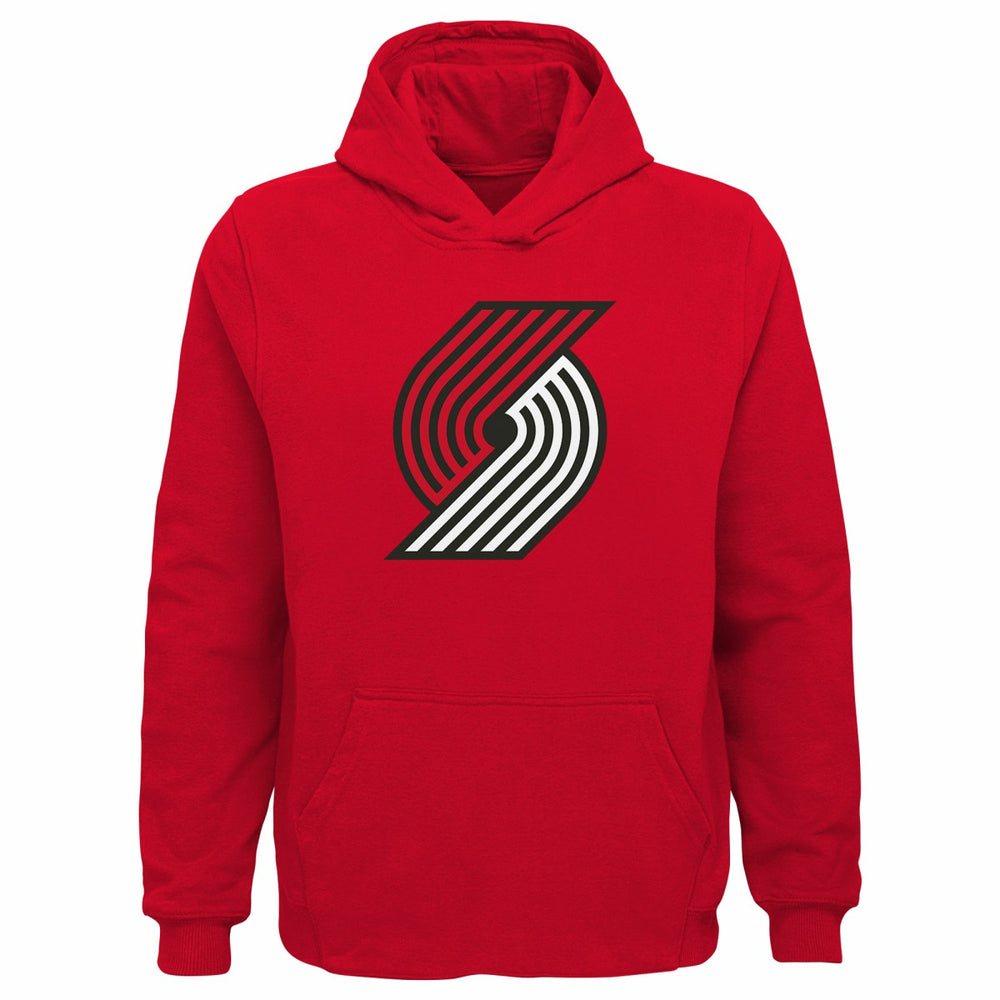 NBA Portland Trail Blazers Outerstuff Youth Primary Logo Pullover Hoodie