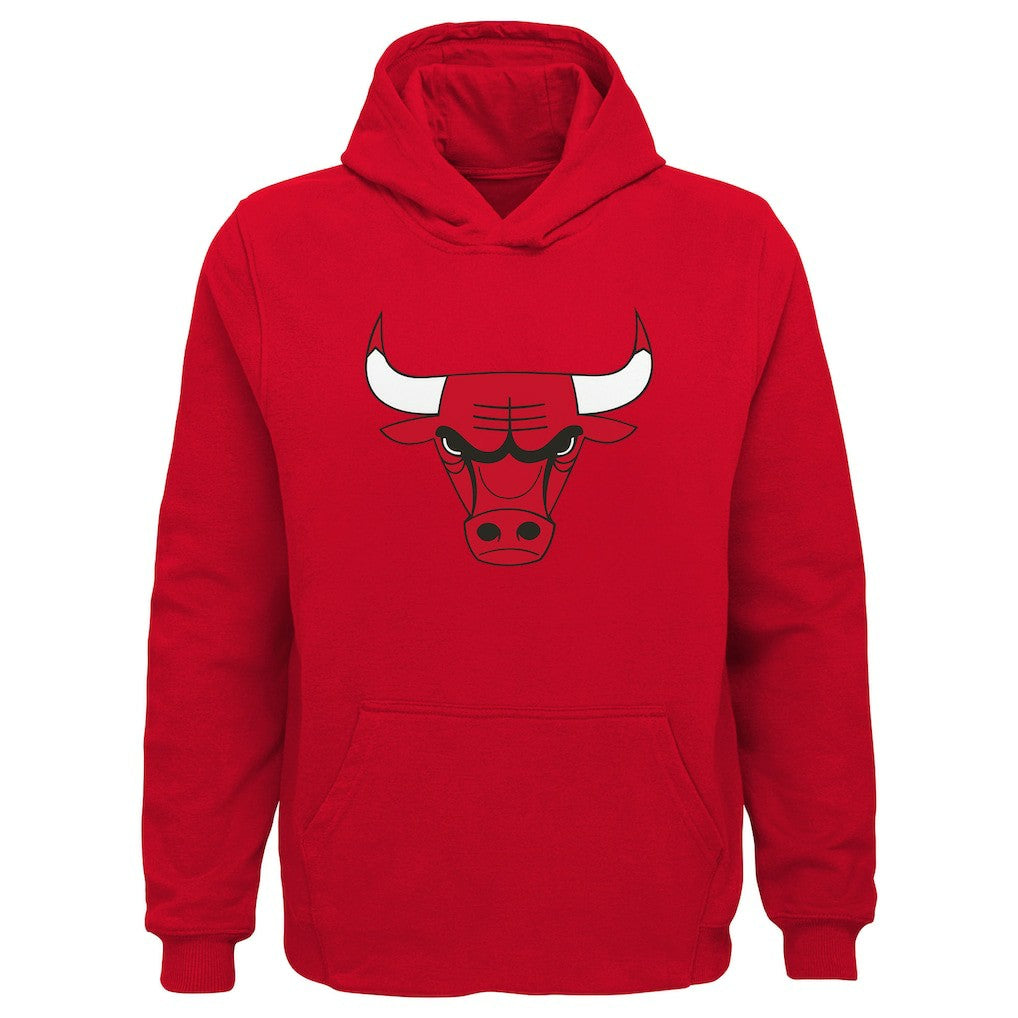 NBA Chicago Bulls Outerstuff Youth Primary Logo Pullover Hoodie