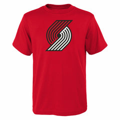 NBA Portland Trail Blazers Outerstuff Youth Primary Logo T-Shirt