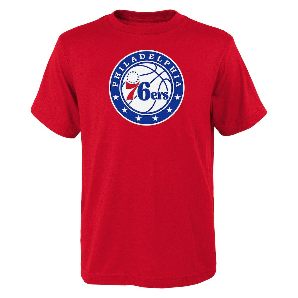 NBA Philadelphia 76ers Outerstuff Youth Primary Logo T-Shirt