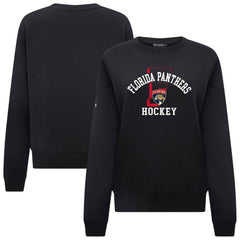 NHL Black Florida Panthers Levelwear Women's Yvette Limelight Big Letter Sweatshirt