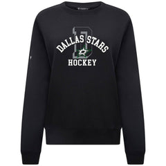NHL Black Dallas Stars Levelwear Women's Yvette Limelight Big Letter Sweatshirt
