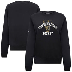 NHL Black Vegas Golden Knights Levelwear Women's Yvette Limelight Big Letter Sweatshirt