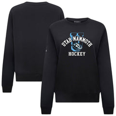 NHL Black Utah Mammoth Levelwear Women's Yvette Limelight Big Letter Sweatshirt