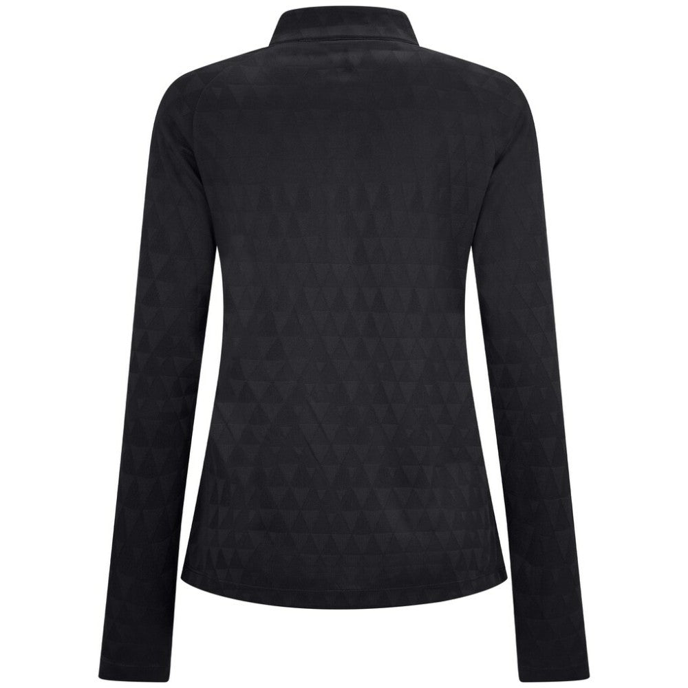 NHL Black Florida Panthers Levelwear Women's Spike Raglan Quarter-Zip Top