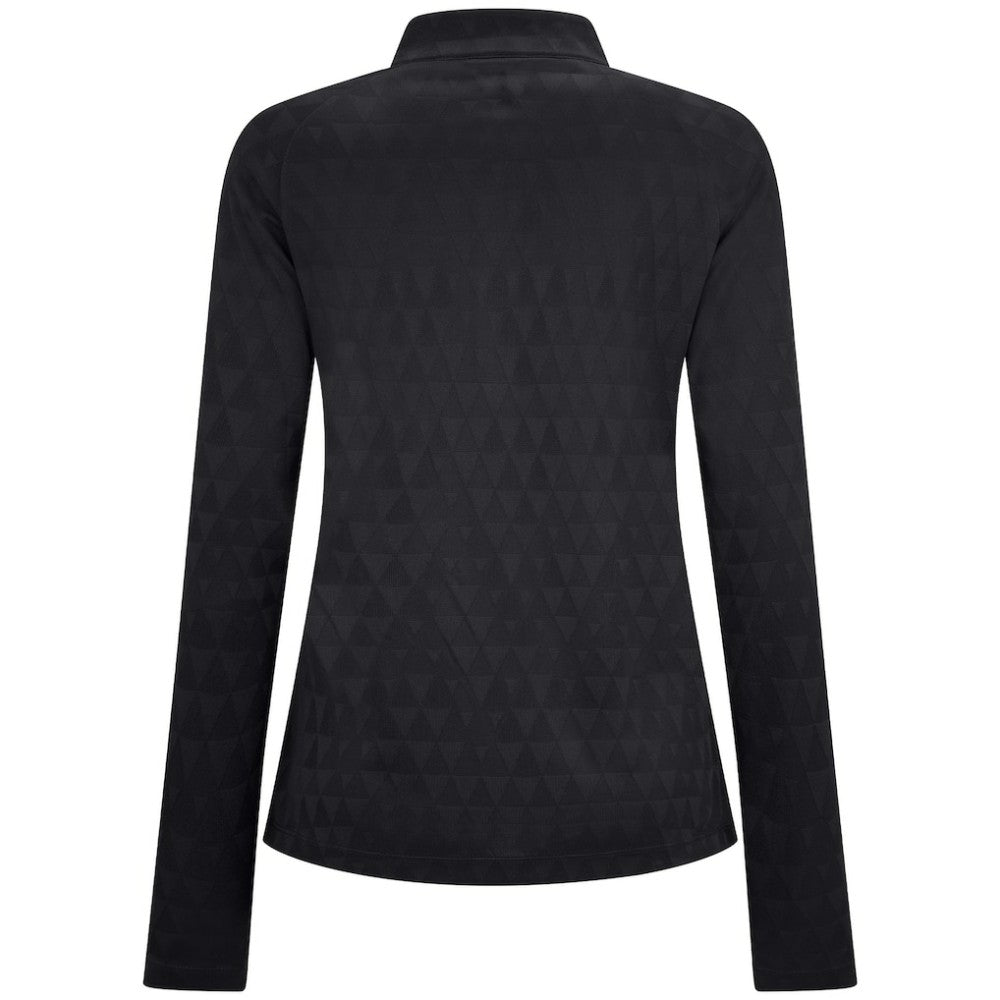 NHL Black Los Angeles Kings Levelwear Women's Spike Raglan Quarter-Zip Top