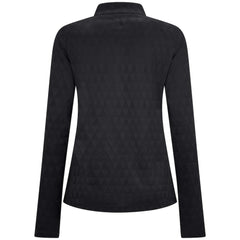 NHL Black Calgary Flames Levelwear Women's Spike Raglan Quarter-Zip Top
