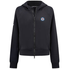 NHL Black Winnipeg Jets Levelwear Women's Judd Raglan Full-Zip Hoodie