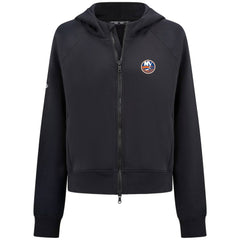 NHL Black New York Islanders Levelwear Women's Judd Raglan Full-Zip Hoodie