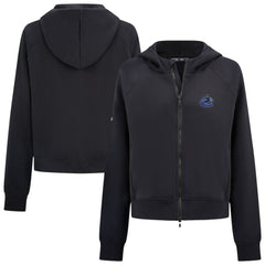 NHL Black Vancouver Canucks Levelwear Women's Judd Raglan Full-Zip Hoodie
