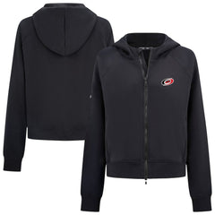 NHL Black Carolina Hurricanes Levelwear Women's Judd Raglan Full-Zip Hoodie