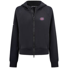NHL Black Montreal Canadiens Levelwear Women's Judd Raglan Full-Zip Hoodie